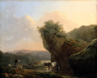 Paisaje con ganado